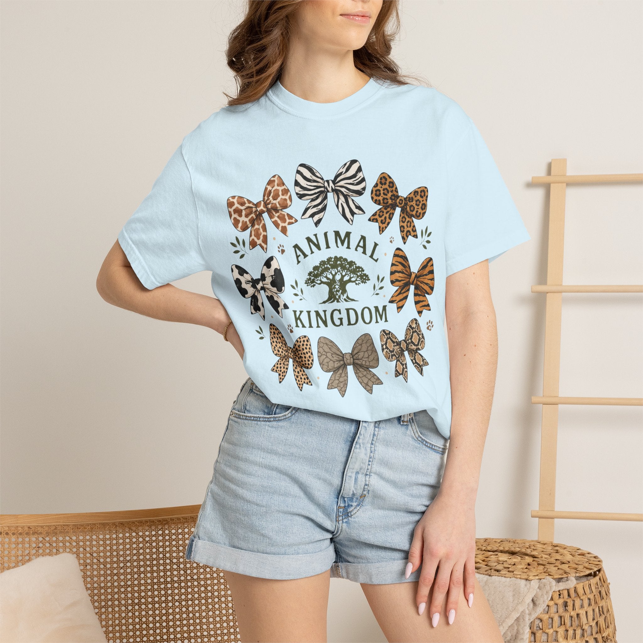 Animal Print Bow T-Shirt
