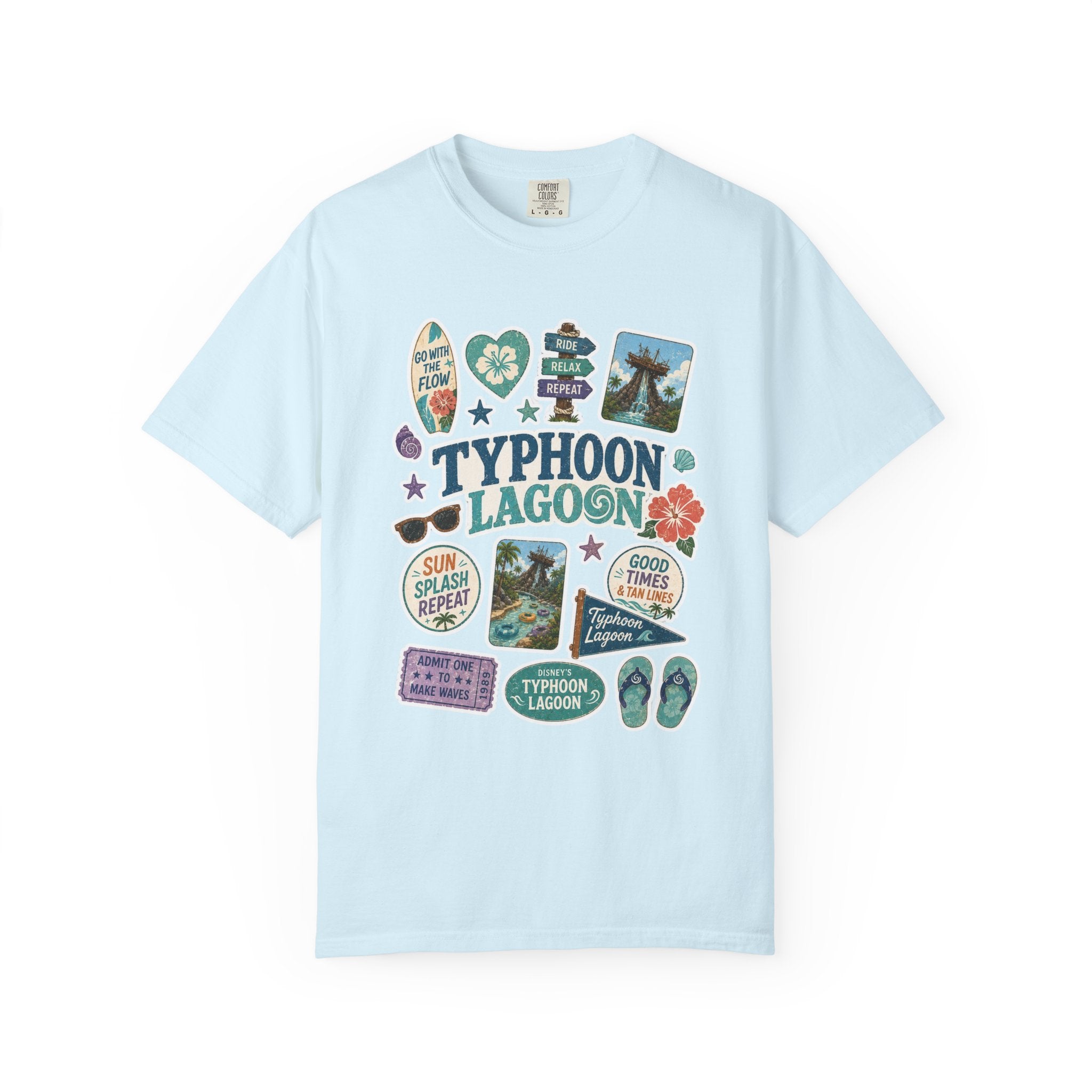 Typhoon Sticker Patch T-Shirt