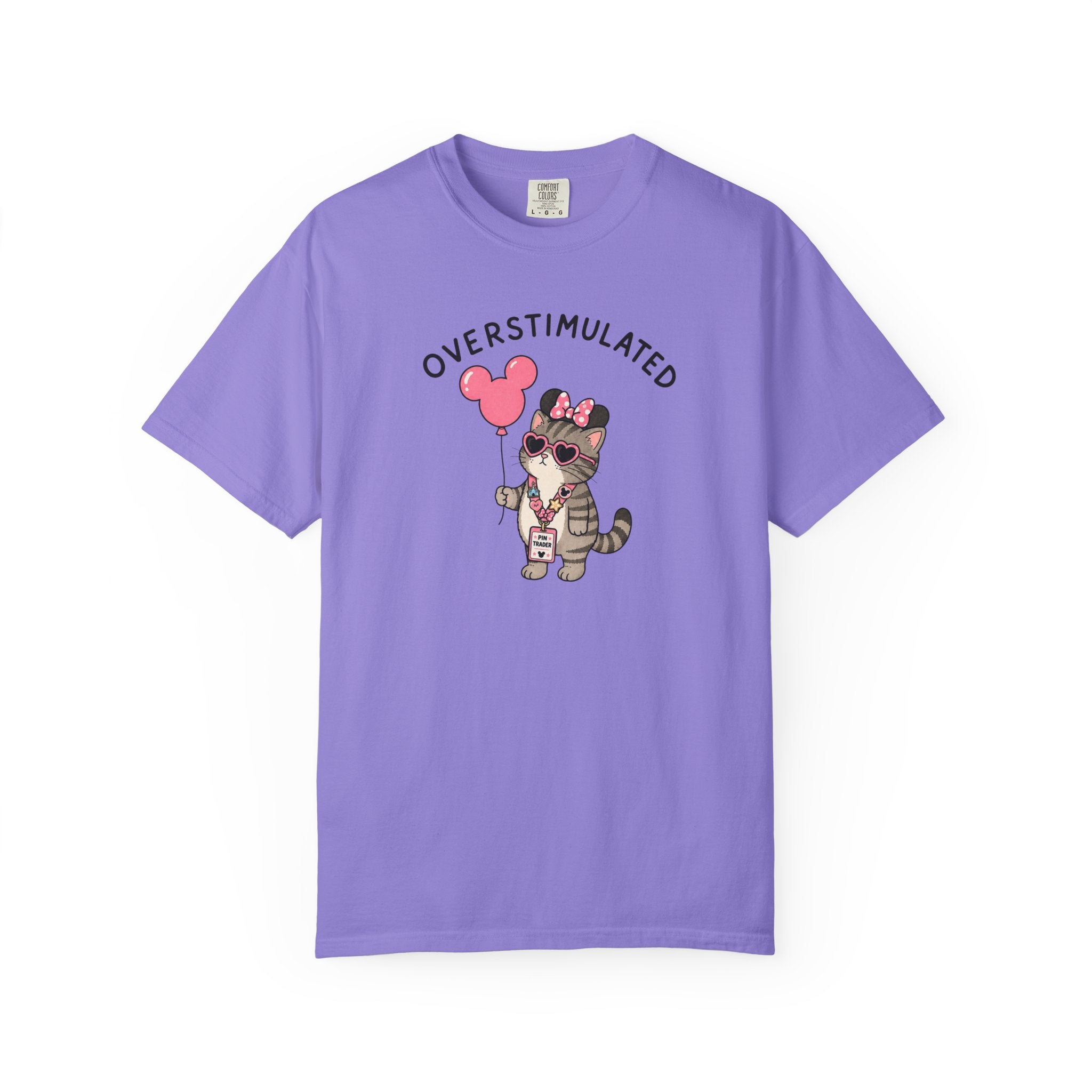 Overstimulated Pin Trading Cat T-Shirt