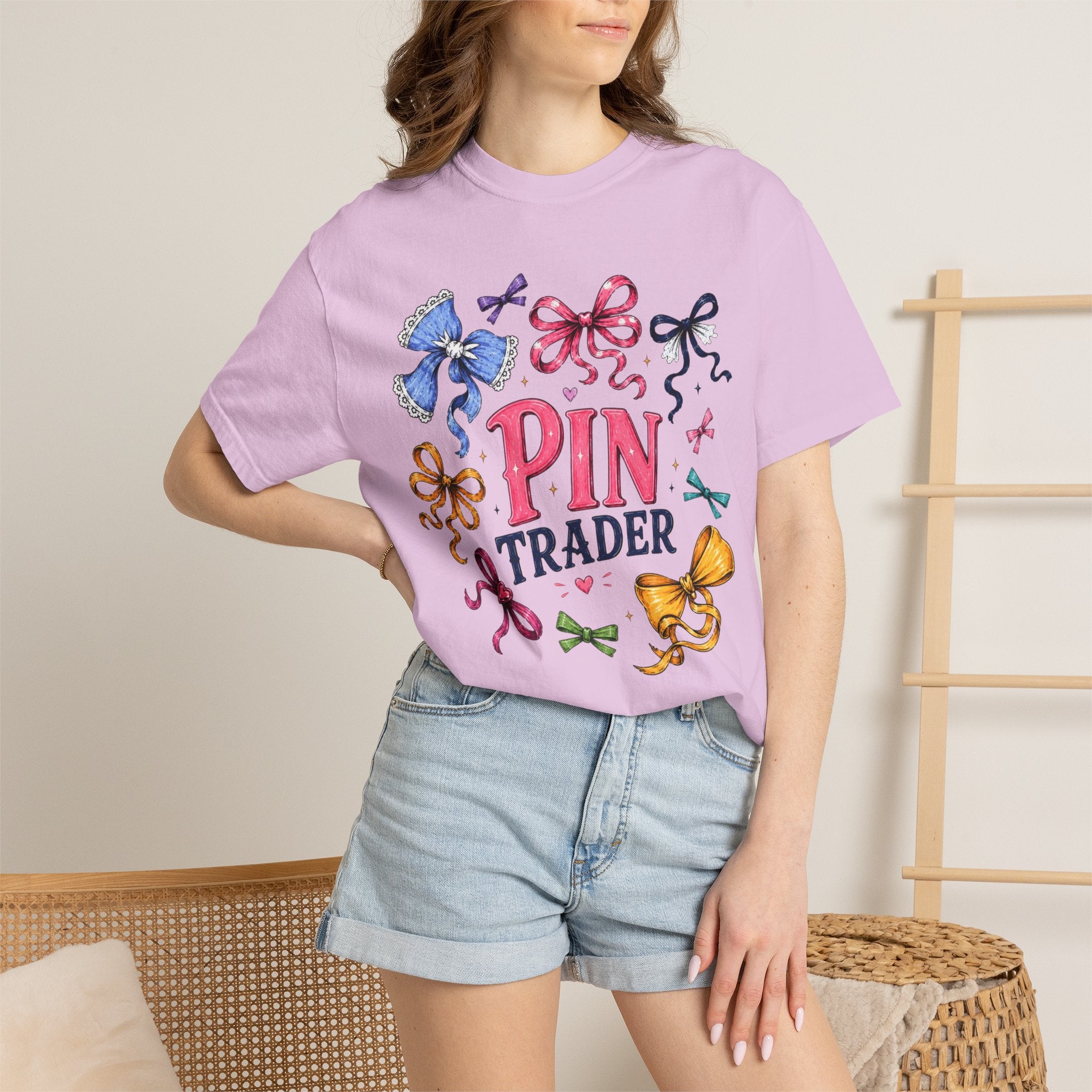 Ribbon Bow Pin Trader T-Shirt