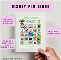 Animal Kingdom Pin Trading Bingo | Disney Pin Game Printable | Disney Scavenger Hunt | Disney World Game